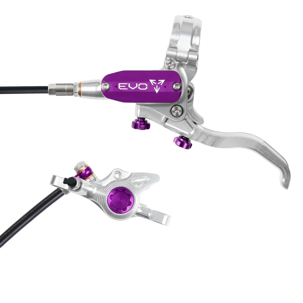 Travão dianteiro HOPE TECH 4 EVO X2 PM Prata/Violeta