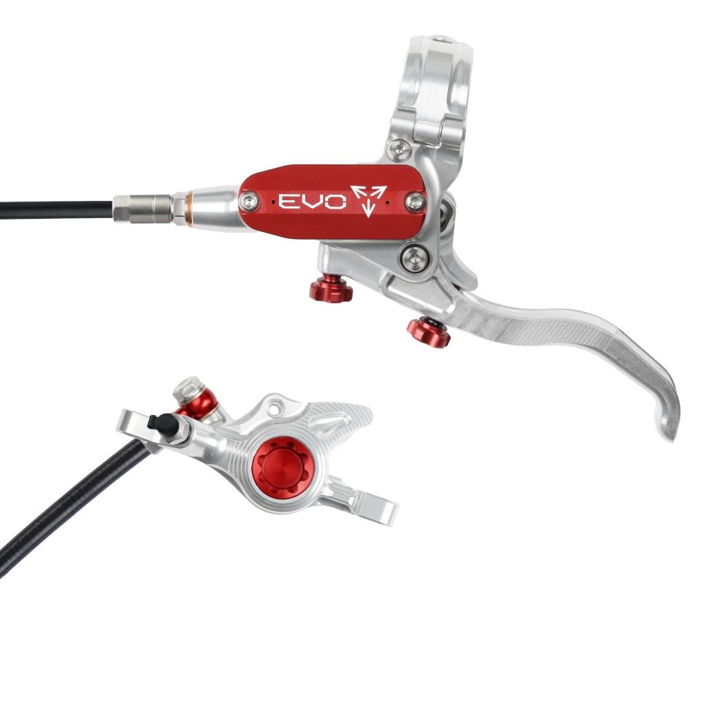 Travão dianteiro HOPE TECH 4 EVO X2 PM prata/vermelho