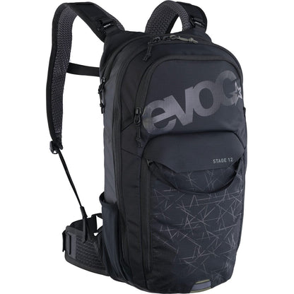 Pack Saco de Costas EVOC STAGE 12 PRETO + Bolsa de Água EVOC 2L