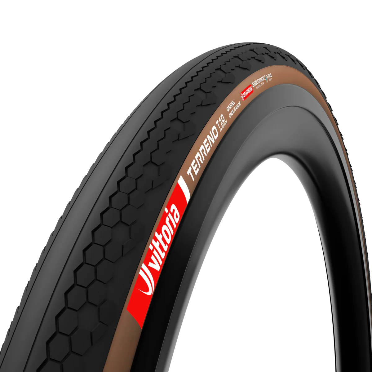 VITTORIA TERRENO T10 HARDPACK 700x40c Gravel Endurance Tubeless Ready Pneu castanho macio