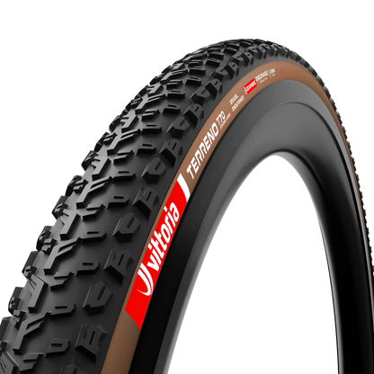 Pneu VITTORIA TERRENO T70 COARSE LOOSE Gravel Endurance Tubeless Ready Castanho