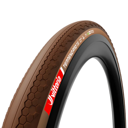 Pneu VITTORIA TERRENO PRO T10 Hardpack Gravel Race 700c Tubeless Ready Flexível Castanho