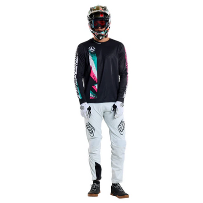 Camisola TROY LEE DESIGNS SPRINT FULL PULL Mangas Compridas Preto