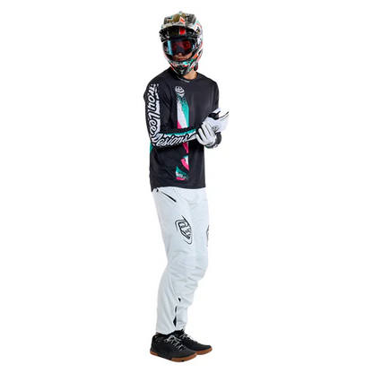 Camisola TROY LEE DESIGNS SPRINT FULL PULL Mangas Compridas Preto