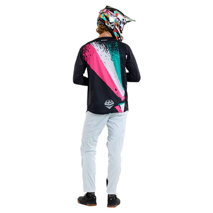 Camisola TROY LEE DESIGNS SPRINT FULL PULL Mangas Compridas Preto
