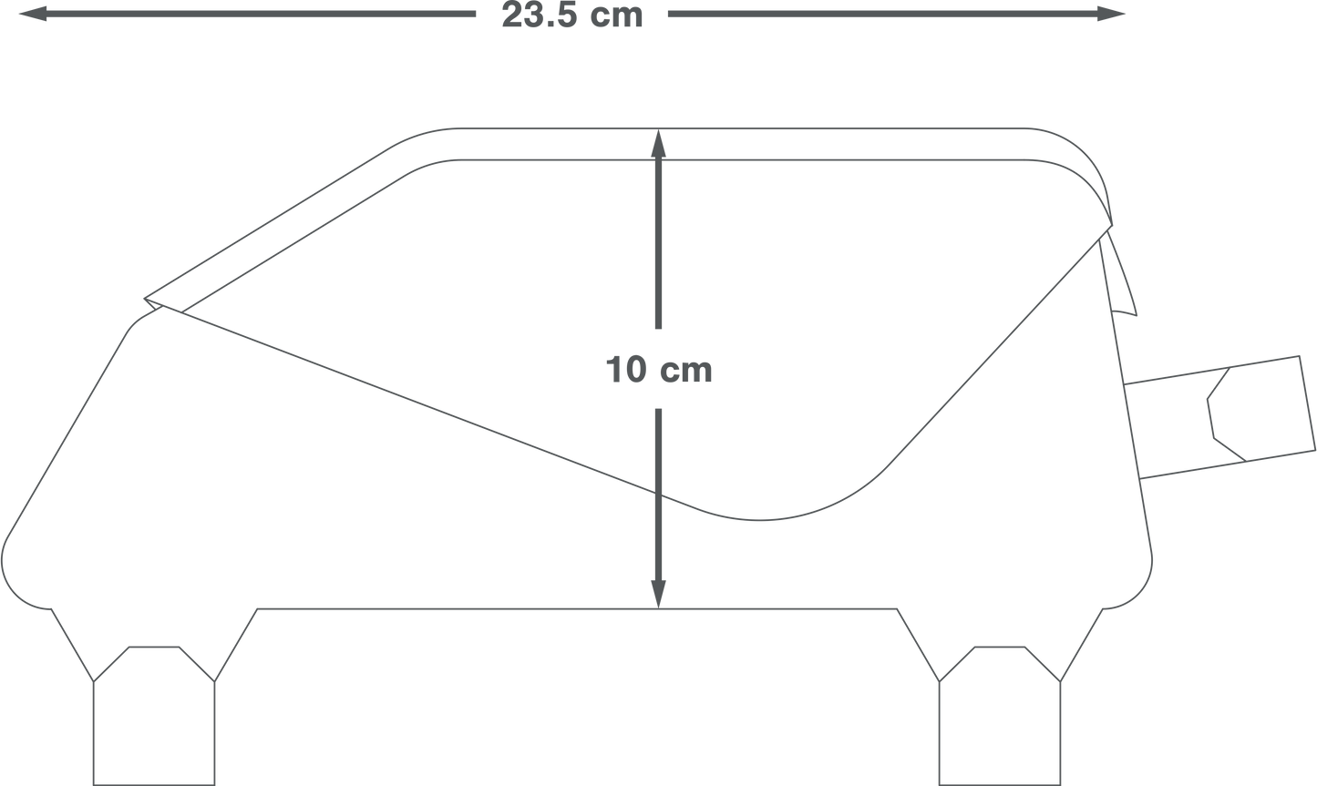 APIDURA RACING TOP TUBE PACK 1 L Saco de armação Preto