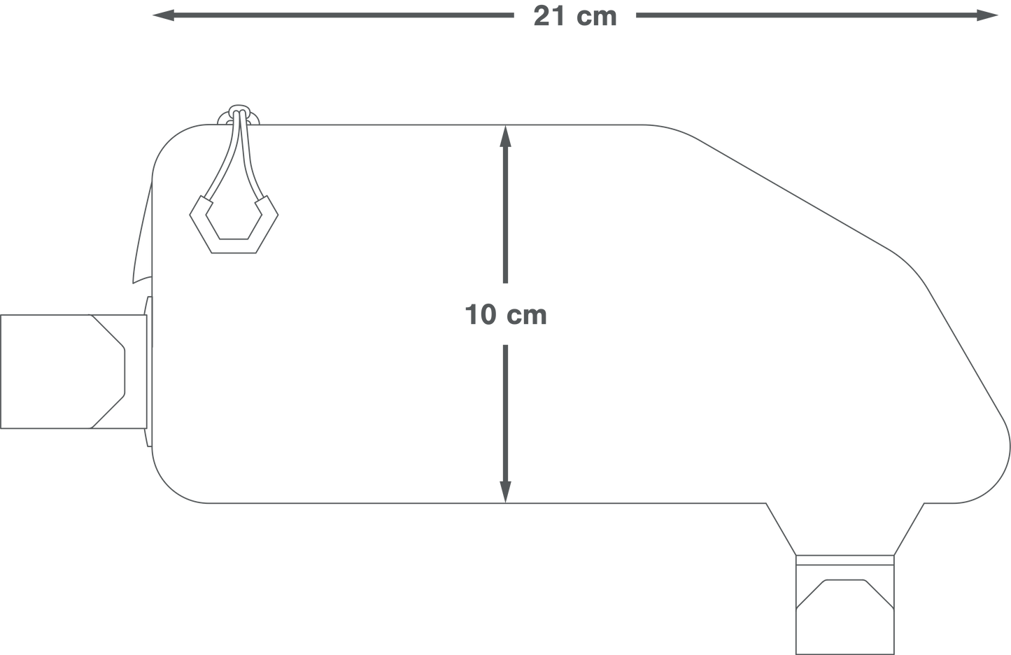 APIDURA EXPEDITION TOP TUB PACK 1 L Saco com armação Preto