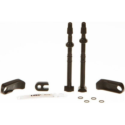 Kit 2 Válvulas Tubeless e suportes QUARQ TYREWIZ Zipp 303 FIRECREST Disc #11.3018.011.002