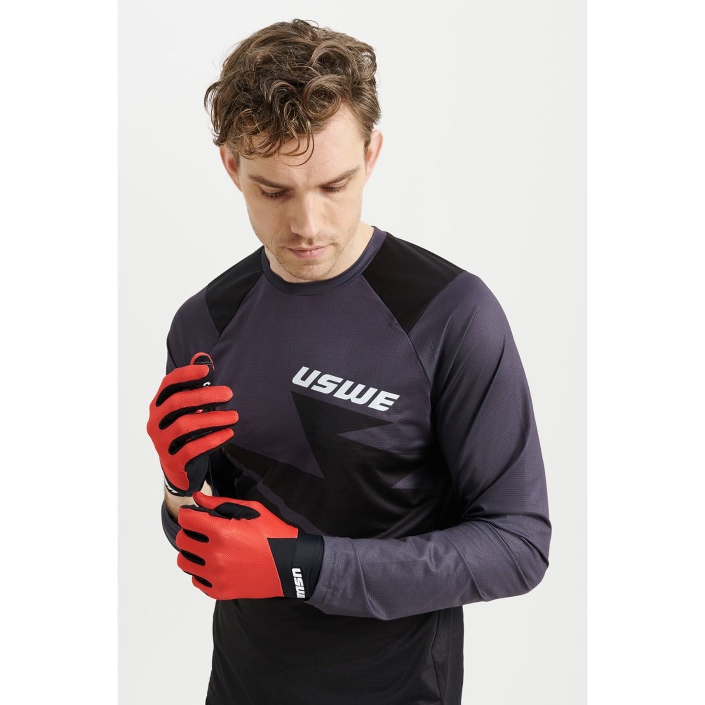 Camisola de manga comprida USWE BERG MTB Preto