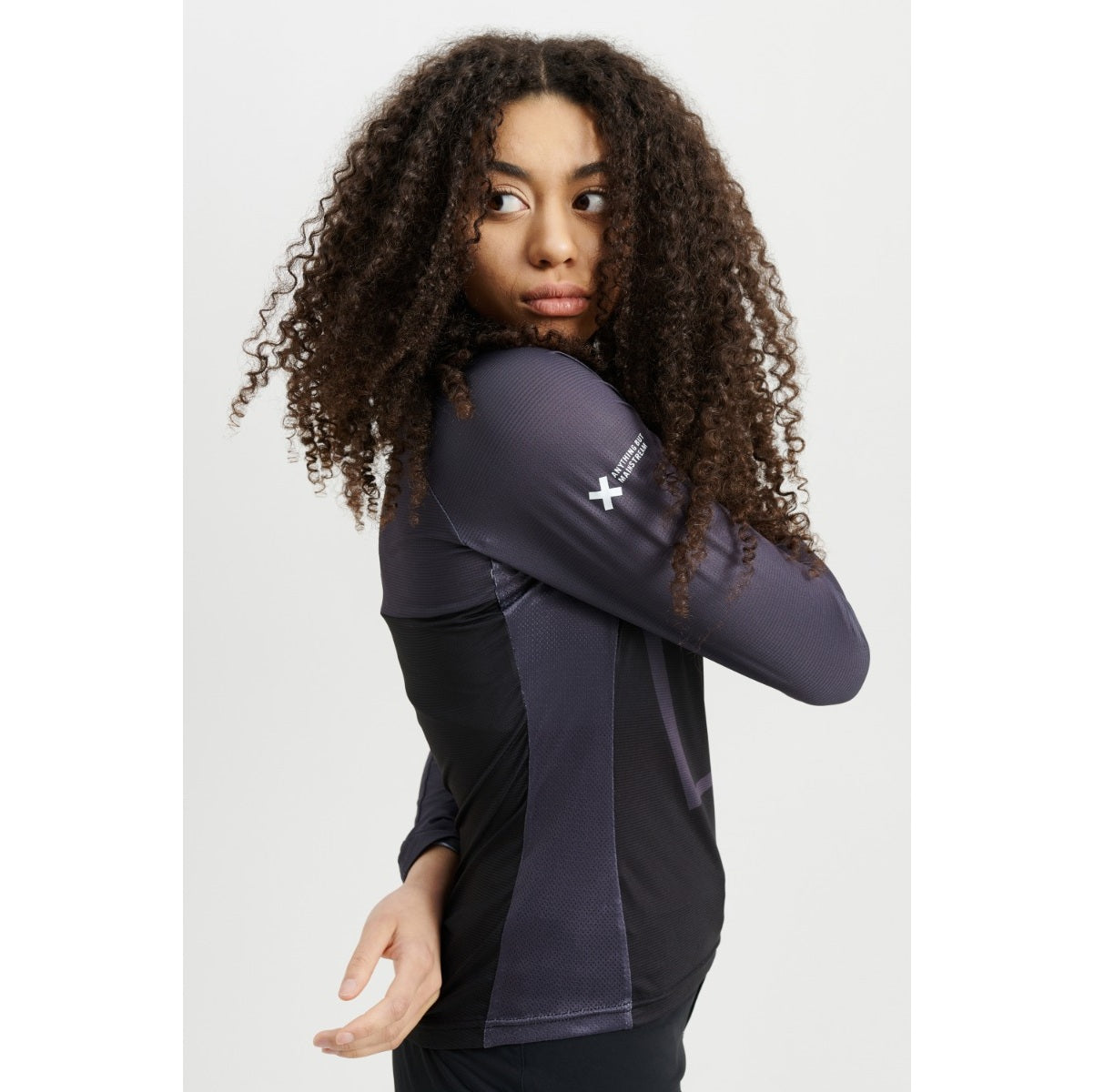 Camisola de manga comprida USWE BERG MTB para mulher Preto