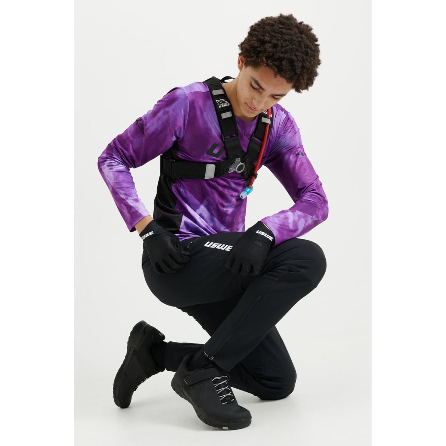 Camisola de manga comprida USWE LUFTIG MTB Roxo