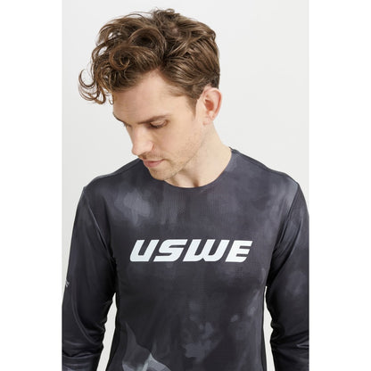 Maillot USWE LUFTIG MTB Mangas Compridas Preto