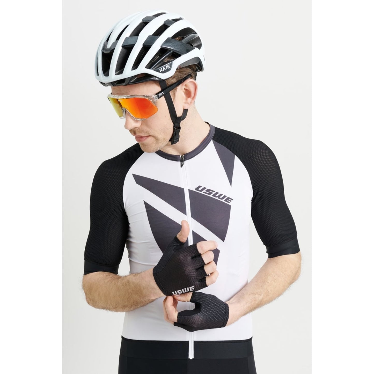 Camisola de manga curta USWE SKARP GRAVEL Branco