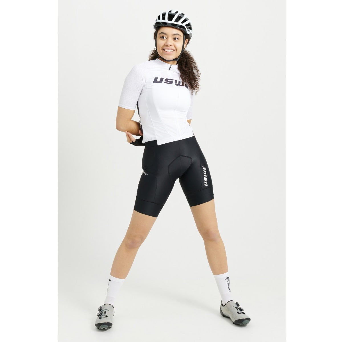Camisola de manga curta USWE GRUS GRAVEL para mulher Branco