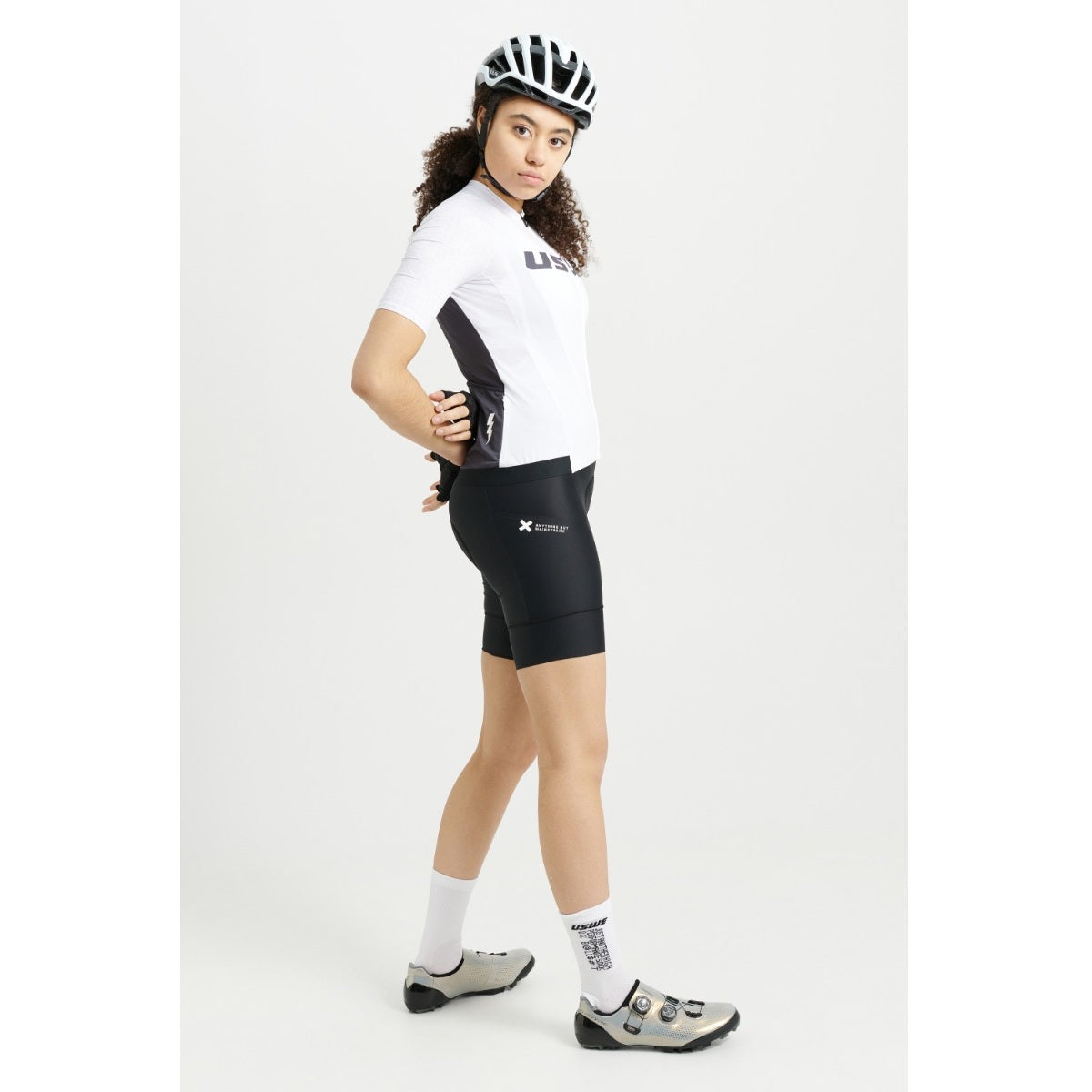 Camisola de manga curta USWE GRUS GRAVEL para mulher Branco