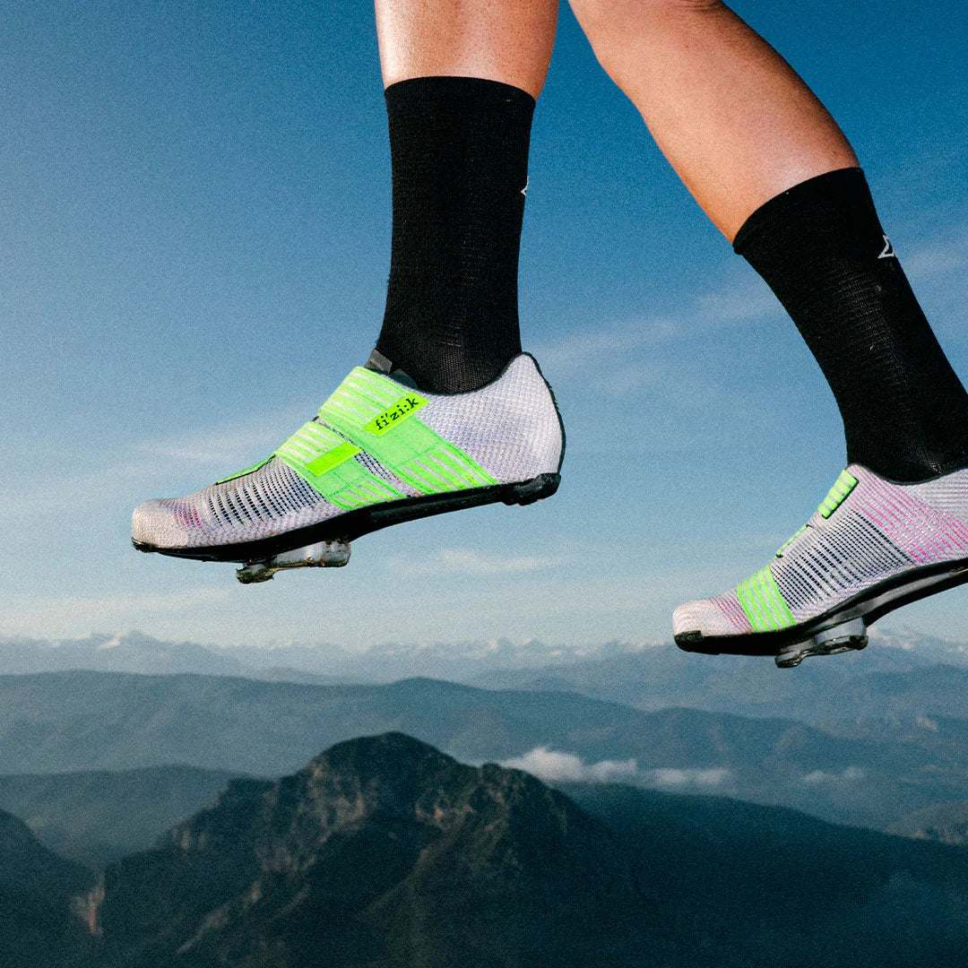 Sapatilhas de estrada FIZIK VENTO POWERSTRAP R2 Roxo/Verde