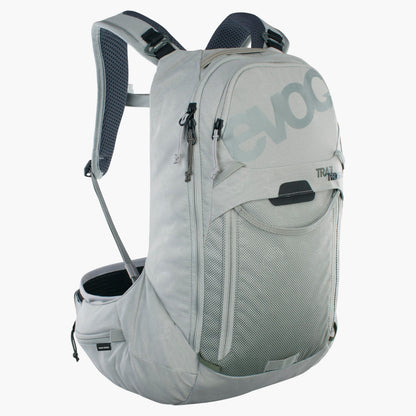 Mochila com proteção dorsal EVOC TRAIL PRO SF 12L cinzenta - vista 1