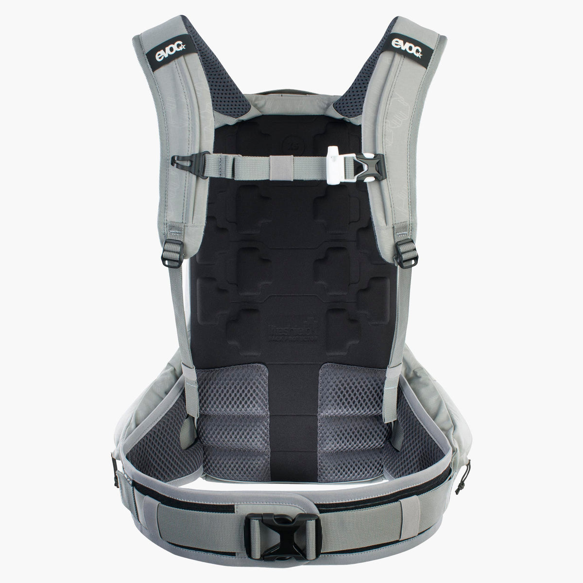 Mochila com proteção dorsal EVOC TRAIL PRO SF 12L cinzenta - vista 2