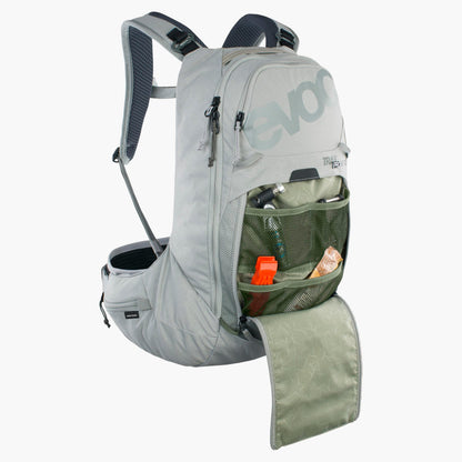 Mochila com proteção dorsal EVOC TRAIL PRO SF 12L cinzenta - vista 4