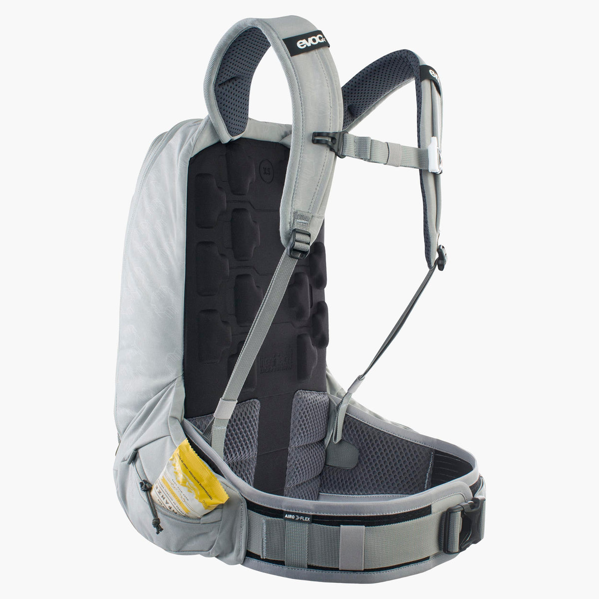 Mochila com proteção dorsal EVOC TRAIL PRO SF 12L cinzenta - vista 8
