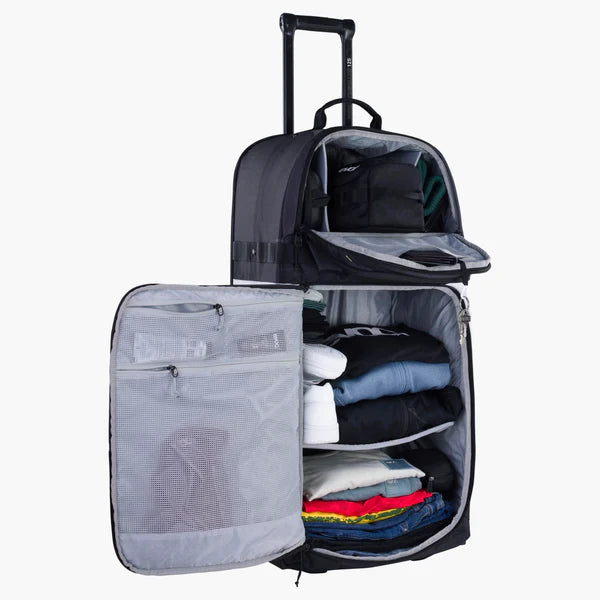 Mala EVOC WORLD TRAVELLER 125L Preto/branco