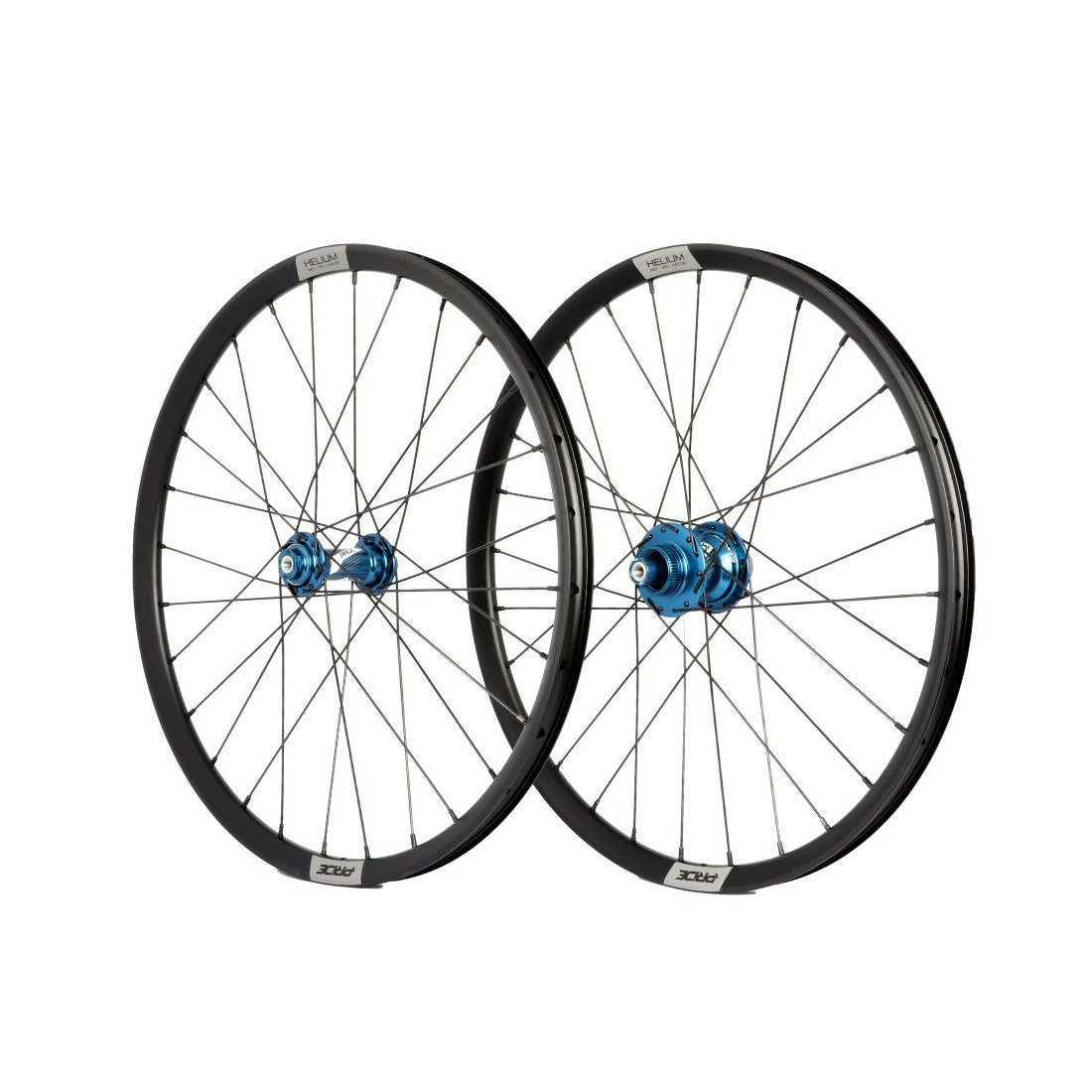 Par de Rodas PRIDE 20" (406mm) Control V1 Helium M24 Disc Eixos 20/10mm Azul