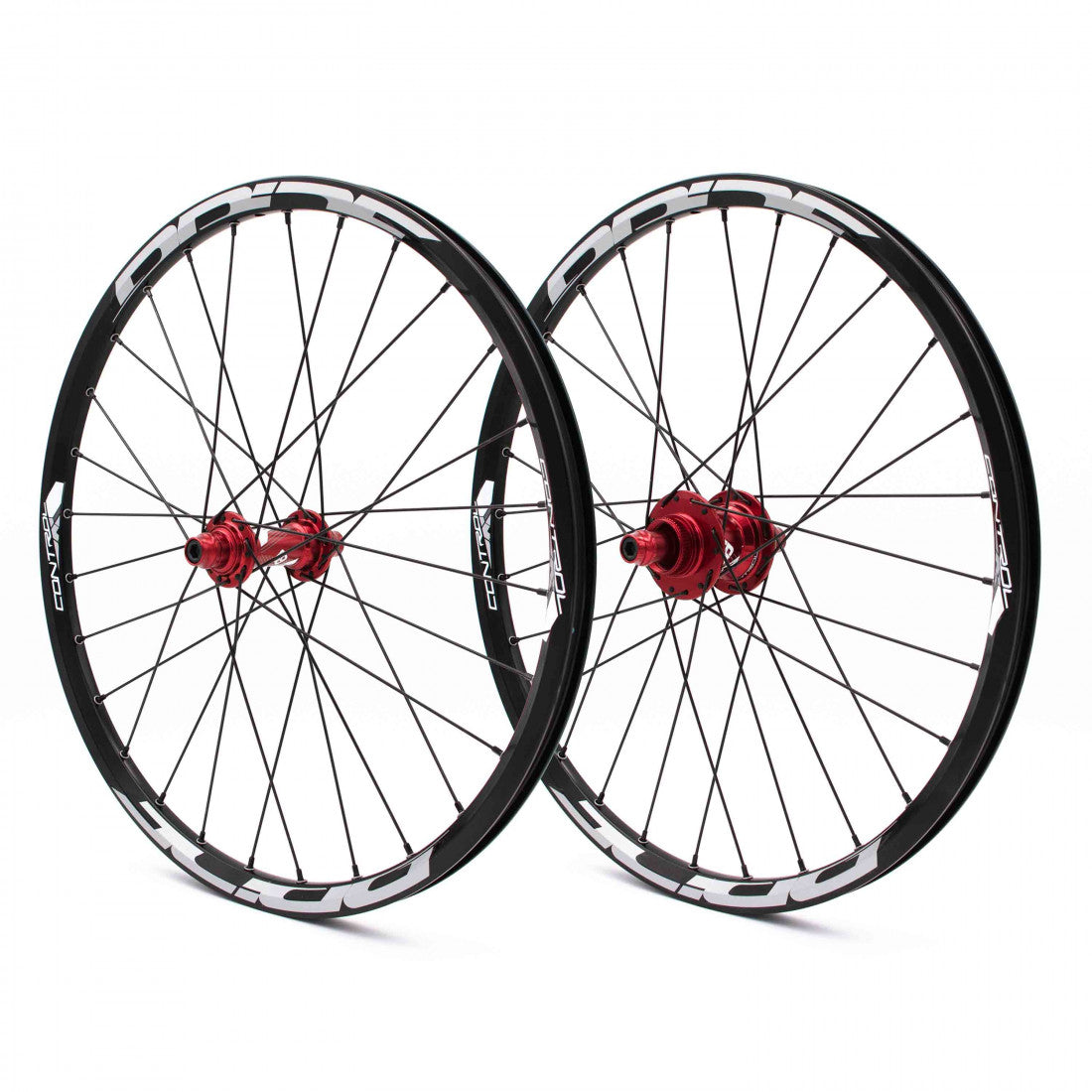 Par de Rodas PRIDE 20" (451mm) Control V1 Disc Eixos 10/15mm Vermelho