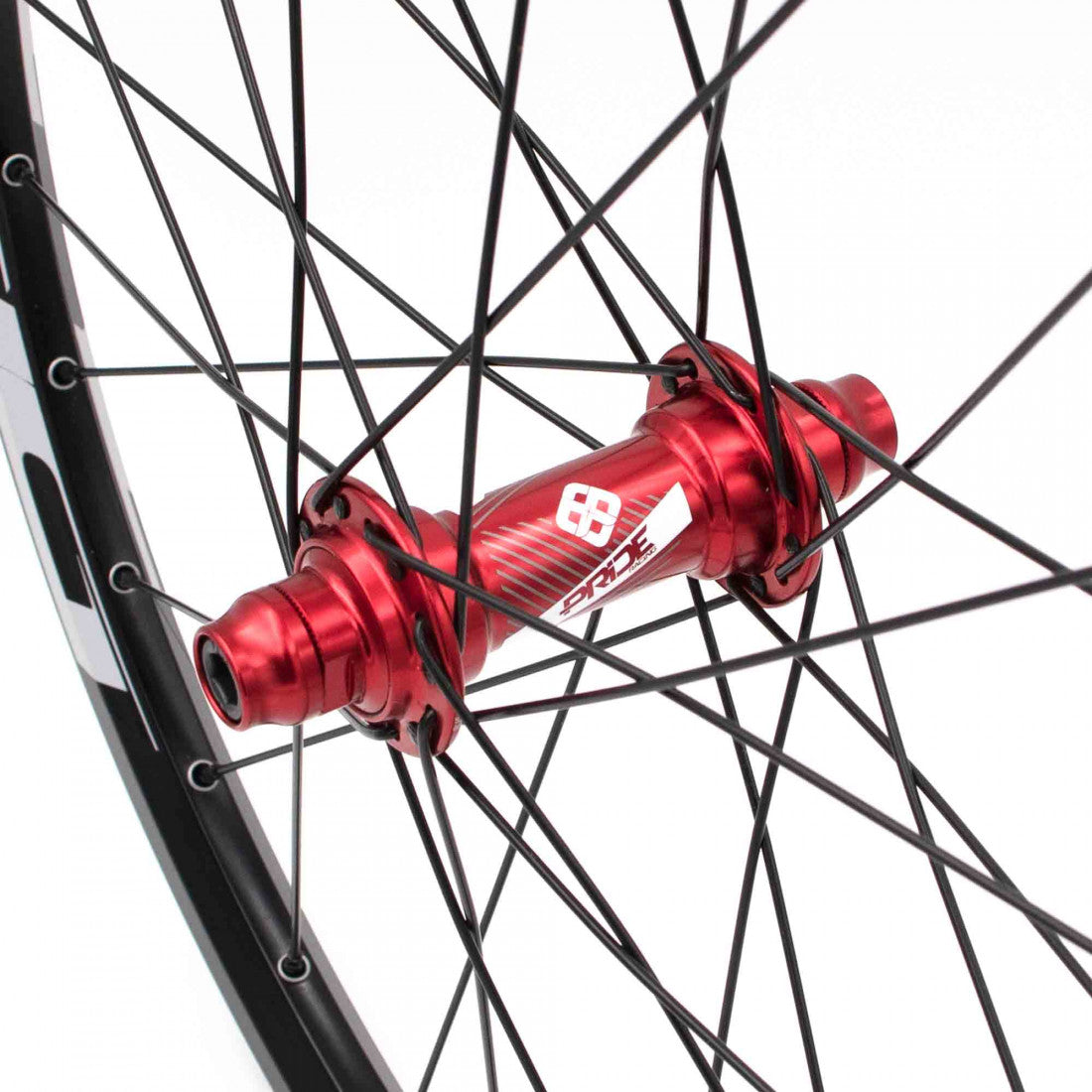 Par de Rodas PRIDE 20" (451mm) Control V1 Disc Eixos 10/15mm Vermelho