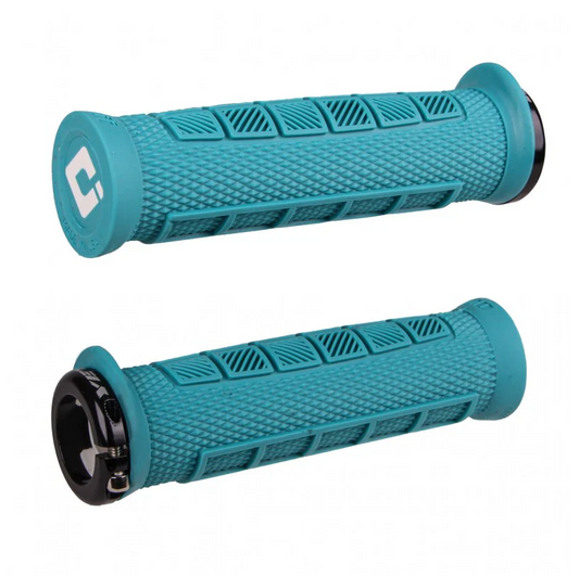 Punhos ODI ELITE PRO V2.1 Lock-on 130 mm Turquesa